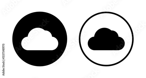 Cloud icon logo design. cloud sign and symbol