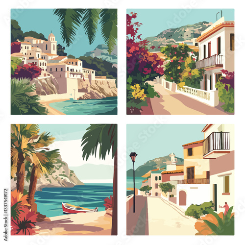 Majestic Majorca Landscape Posters for Spain Travel Destinations