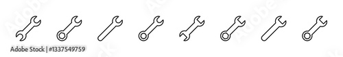 Wrench icon set. repair icon vector. tools icon vector