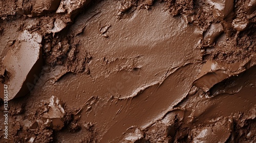 Rich Brown Chocolate Cream Swirled Texture