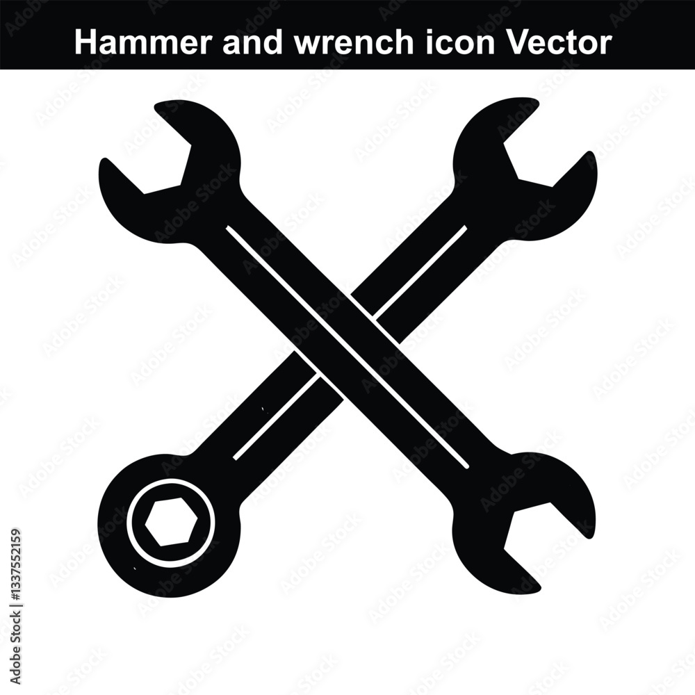 Tool Cross: A simple yet impactful illustration of two wrenches crossed, symbolizing mechanics, repair, and the essence of fixing things Tool Cross: A simple yet impactful illustration of two wrenches crossed, symbolizing mechanics, repair, and the essence of fixing things