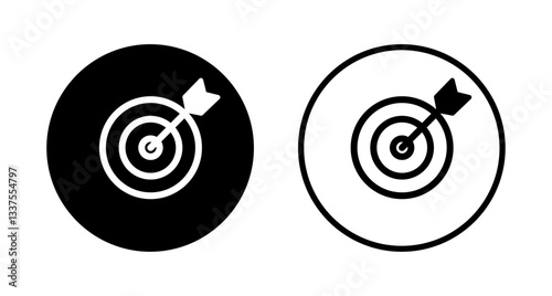 Target icon logo design. goal icon vector. target marketing sign and symbol