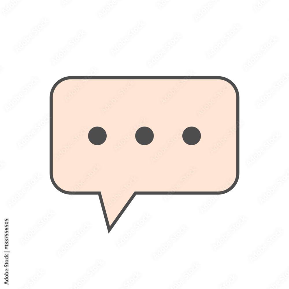 Fototapeta premium Colorful Speech Bubble Collection with Minimalist Design