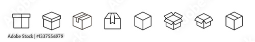Box icon set. box vector icon, package, parcel