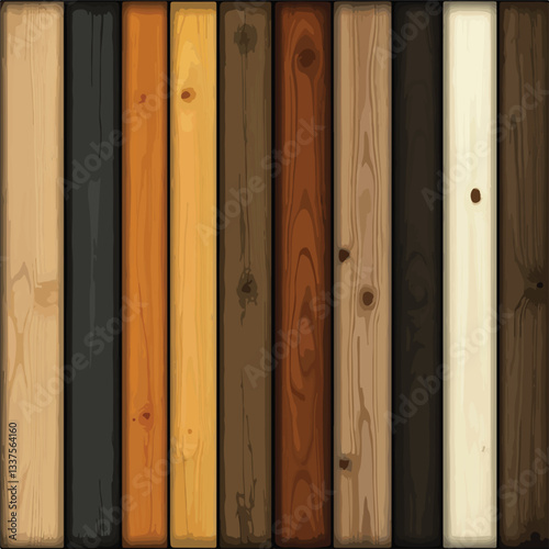 Modern Wood Panel Wall with a Variety of Light