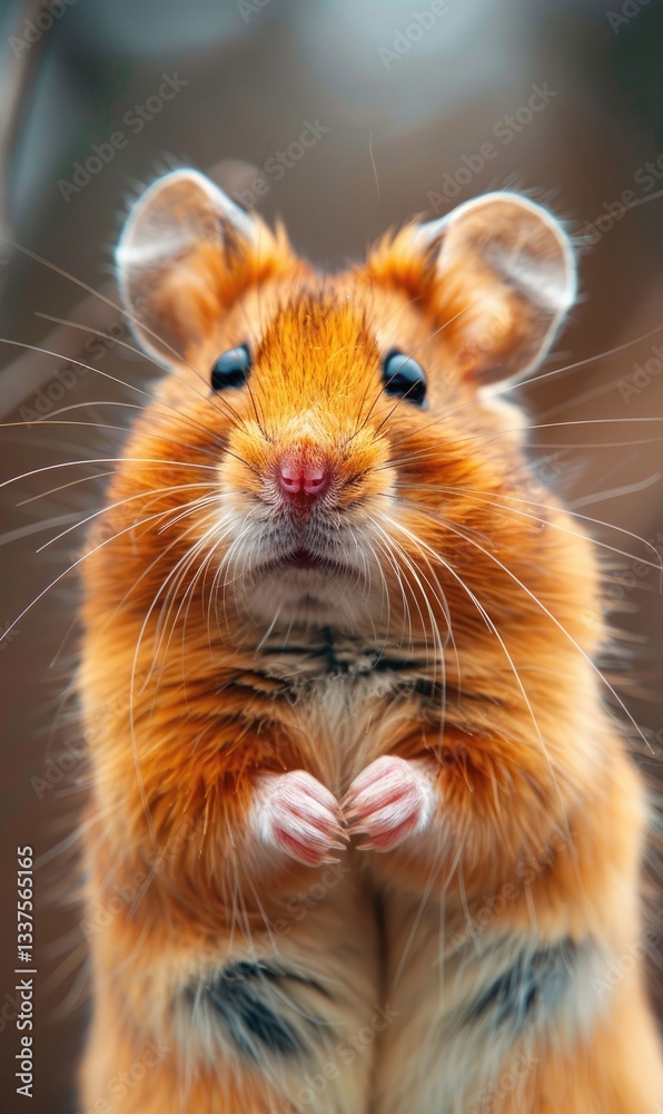 cute hamster pet background with fur and cute small shape Generate AI cute hamster pet background with fur and cute small shape Generate AI