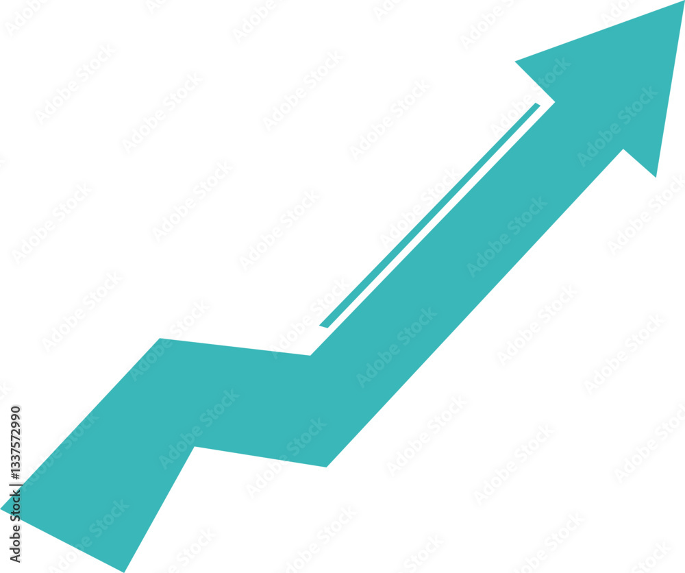 Upward Arrow Symbolizing Growth and Progress Upward Arrow Symbolizing Growth and Progress