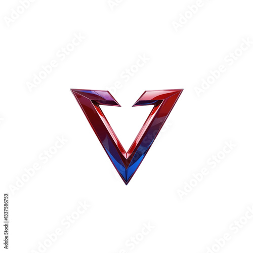 Abstract letter v logo design branding identity modern concept vector illustration graphic element art transparent background
