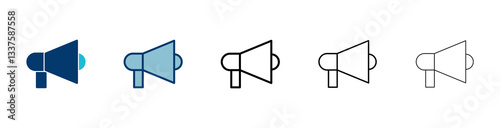 Megaphone icon vector isolated on white background. Loudspeaker icon vector. Volume icon
