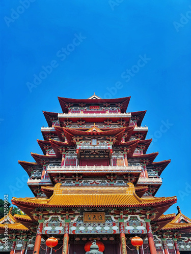 Wallpaper Mural Chinese temple architecture: Tsutenkaku Tower of Baolian Monastery in Xuzhou, Jiangsu Torontodigital.ca