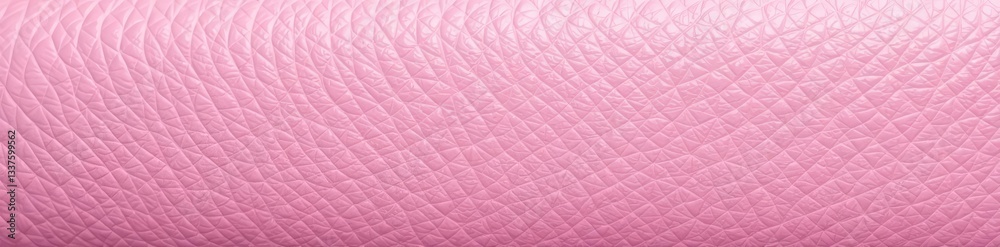 Fototapeta premium - Close-up shot of a delicate pink leather surface with fine stitching, stitching, delicate, elegant