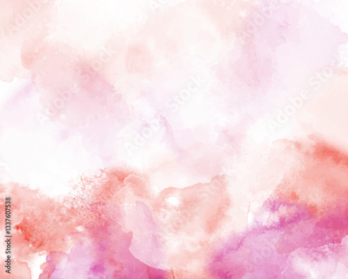 Abstract colorful watercolor for background. Digital art painting