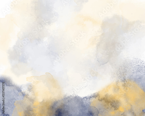 Abstract colorful watercolor for background. Digital art painting