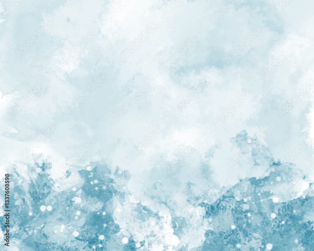 Fototapeta premium Abstract colorful watercolor for background. Digital art painting