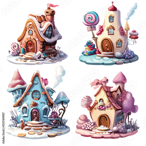 Sweet Candy Land Houses: Cake and Cookie Creations