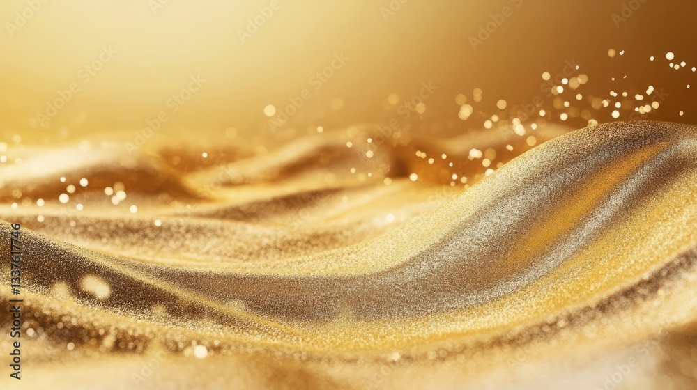 Luxurious gold background with elegant metallic texture and soft golden glow, perfect for premium product display, high-end branding, and sophisticated digital design backdrops