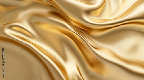Obraz na płótnie Luxurious gold background with elegant metallic texture and soft golden glow, perfect for premium product display, high-end branding, and sophisticated digital design backdrops
w salonie