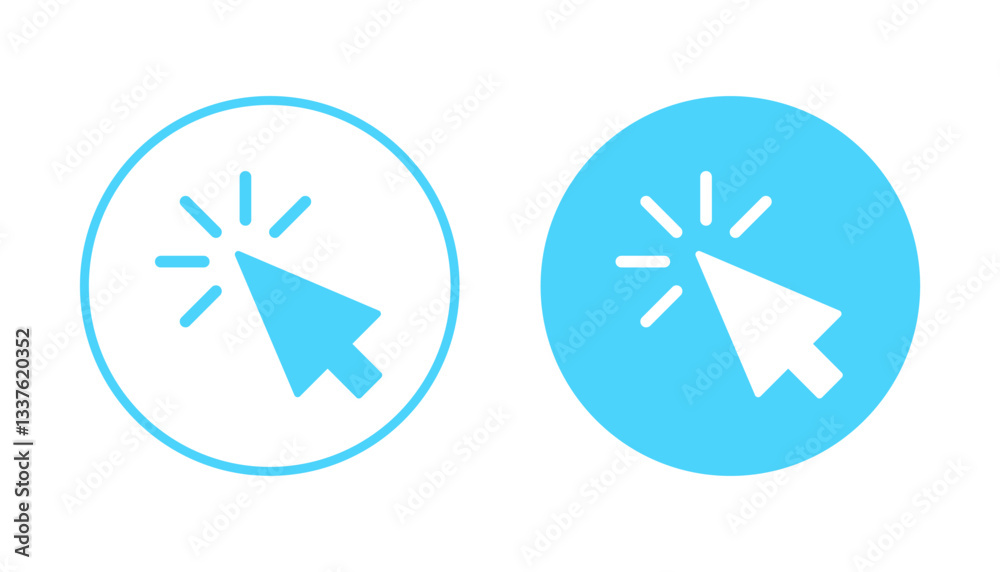 Click icon vector. pointer arrow sign and symbol. cursor icon Click icon vector. pointer arrow sign and symbol. cursor icon