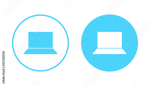 Laptop icon vector. computer sign and symbol