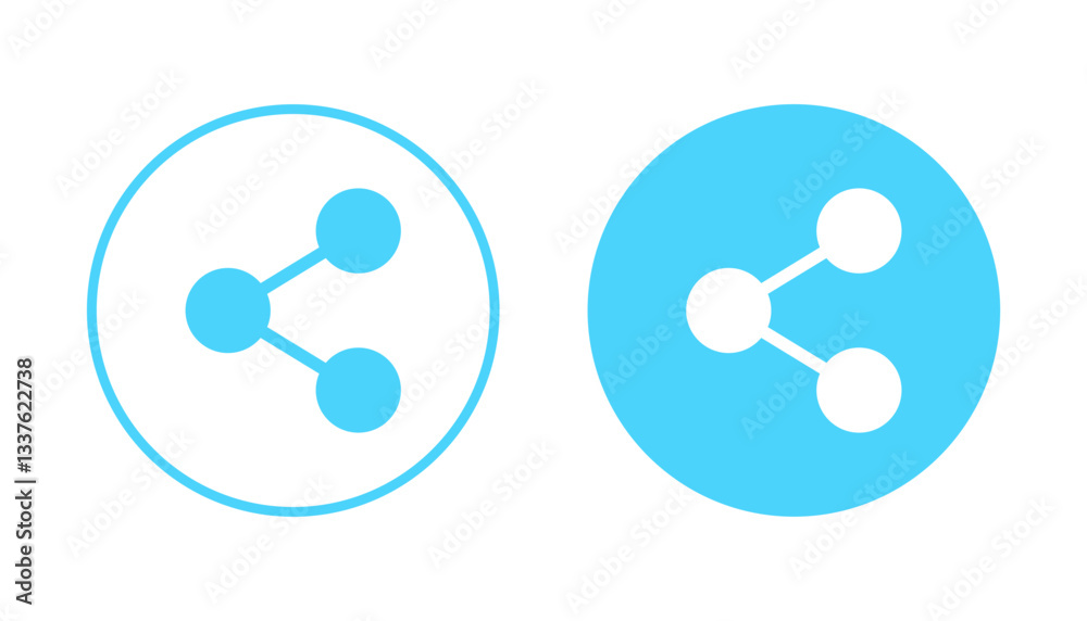 Share icon vector. Sharing sign and symbol Share icon vector. Sharing sign and symbol