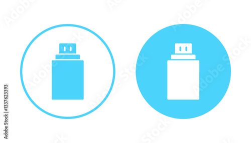 Usb icon vector. Flash disk sign and symbol. flash drive sign.
