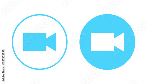 Video icon vector. video camera sign and symbol. movie sign. cinema