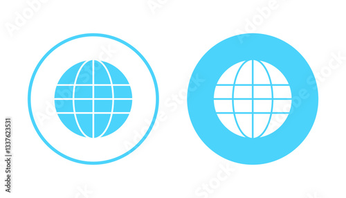 Web icon vector. go to web sign and symbol. web click icon. Global search icon