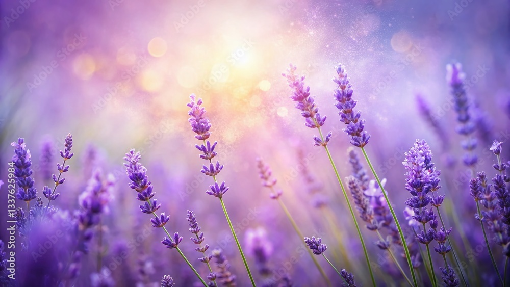 Naklejka premium Elegant Lavender Violet Watercolor Texture: Minimalist Abstract Background