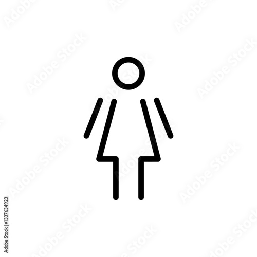 Female icon vector illustration. woman sign and symbol