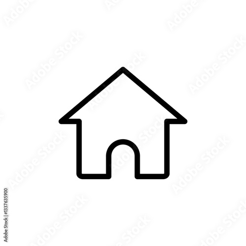 Home icon vector illustration. House sign and symbol