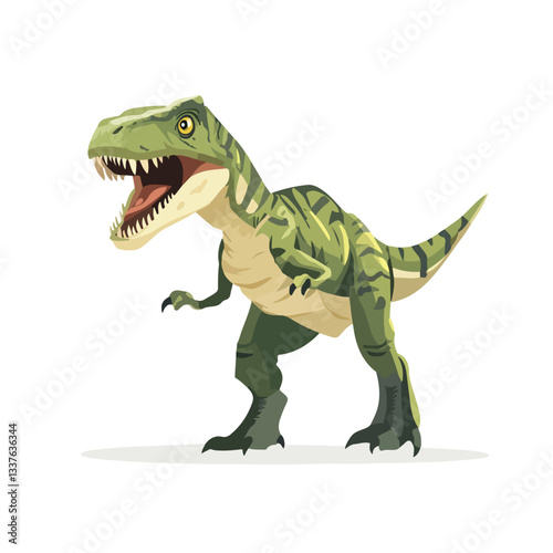 Ferocious Wild Beast Animal Raptor Dinosaur Vector Design