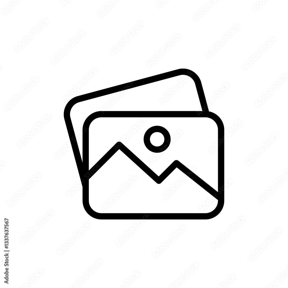 Picture icon vector illustration. photo gallery sign and symbol. image icon Picture icon vector illustration. photo gallery sign and symbol. image icon