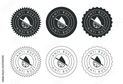 Anti rust icon design illustration. Anti oxidation sign, Rust resistant  symbol