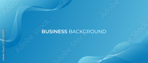 Blue Business Background, Abstract blue background with flowing lines. Ideal for business presentations, websites, and marketing materials.