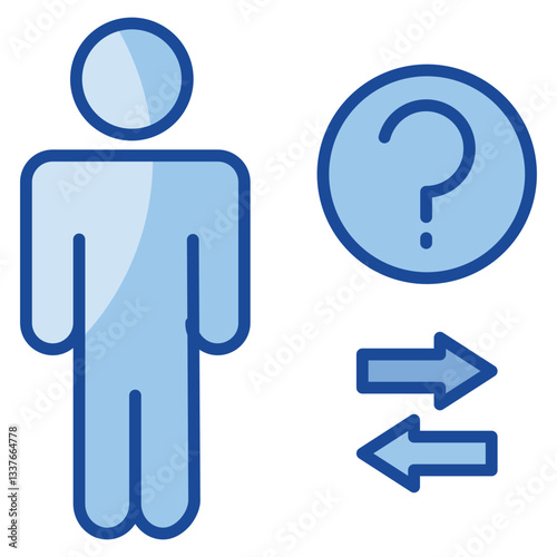 Ambiguity  Icon Element For Design