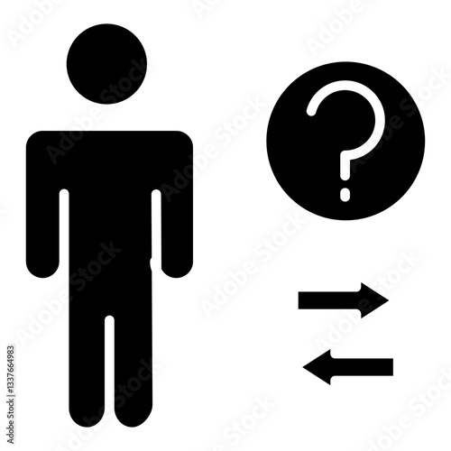 Ambiguity  Icon Element For Design