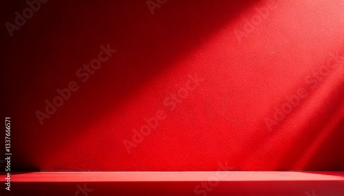 red curtain with spotlight