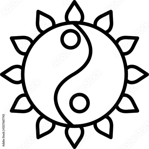 Yin yang Icon