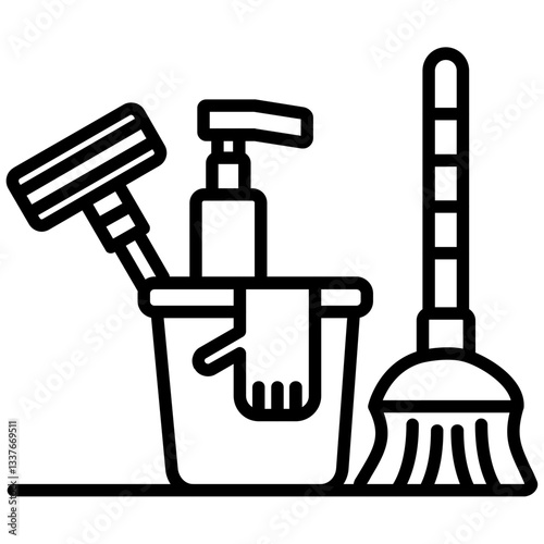 Cleaning tools Icon