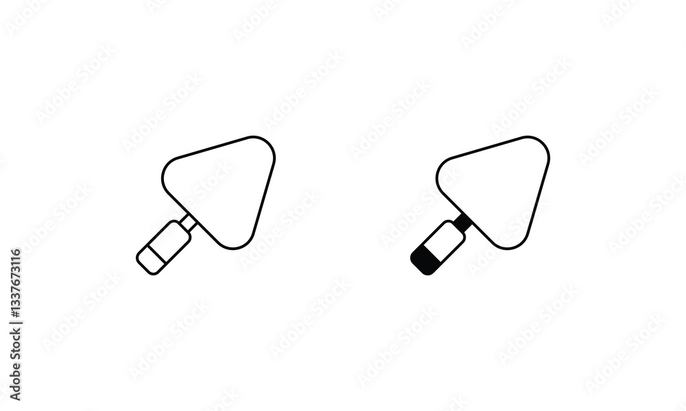 Trowel vector icons set stock illustration Trowel vector icons set stock illustration