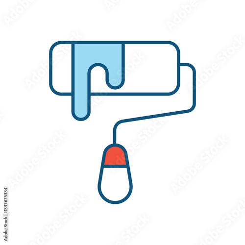 Paint Roller vector icon