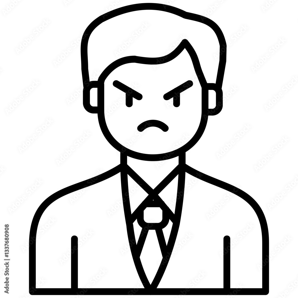 Angry customer Icon Angry customer Icon