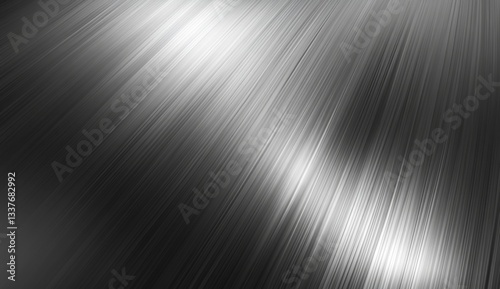 Sleek metallic surface with diagonal lines