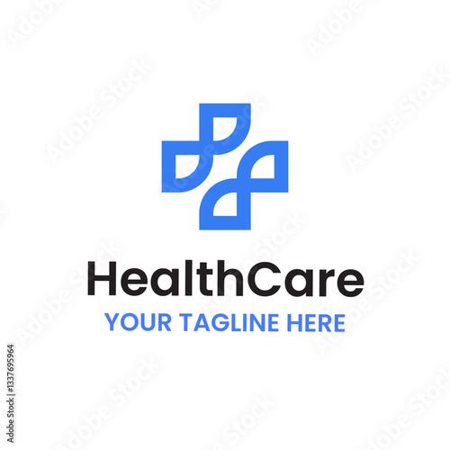 Cross Health Care Hospital Logo Vector Abstract Illustration Icon Design Template Element 
