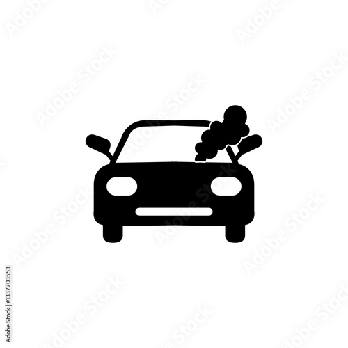 Car breakdown icon, vector simple flat trendy style illustration for web and app..eps