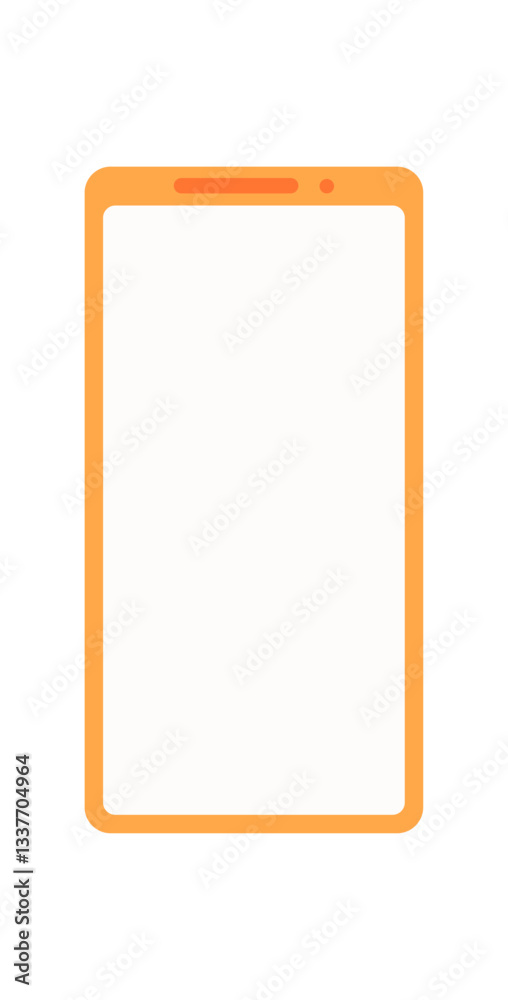 A smartphone device with an empty screen for templates. A mobile phone with a minimalistic design, ideal for application showcases or digital content. This isolated format allows versatile usage in A smartphone device with an empty screen for templates. A mobile phone with a minimalistic design, ideal for application showcases or digital content. This isolated format allows versatile usage in