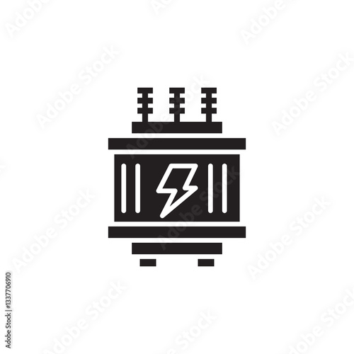 Power Transformer Icon, vector simple trendy style illustration for web and app..eps