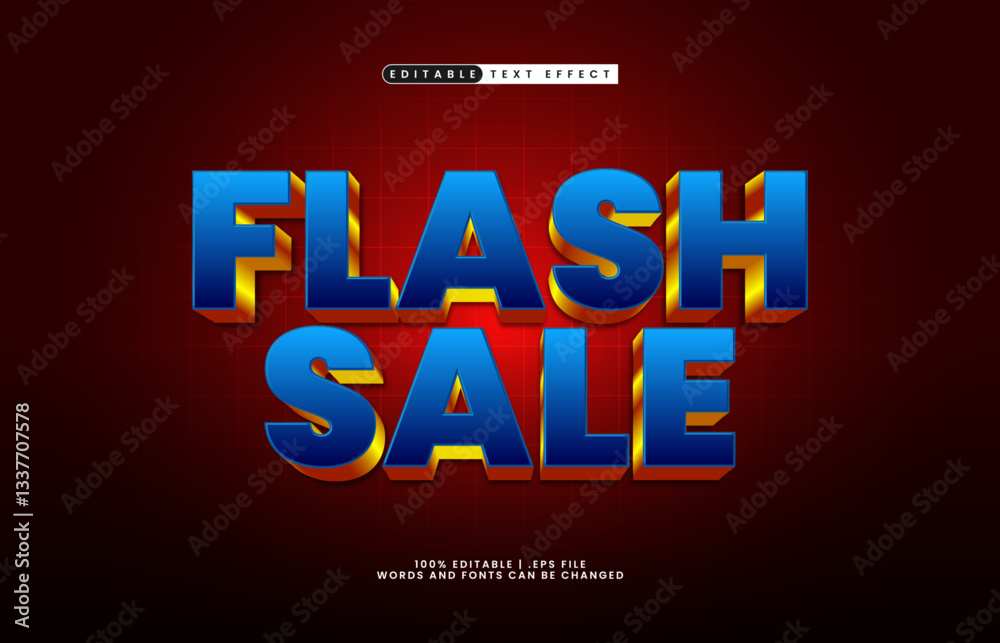 flash sale editable text effect with a sale and promo text effect flash sale editable text effect with a sale and promo text effect