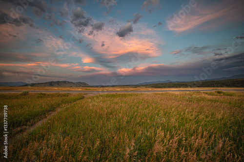 Sunset on Grand Teton National Park