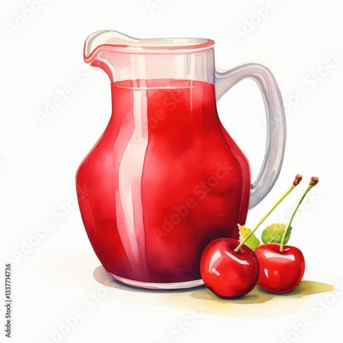 Wallpaper Mural fresh pitcher of red juice on a table
 Torontodigital.ca